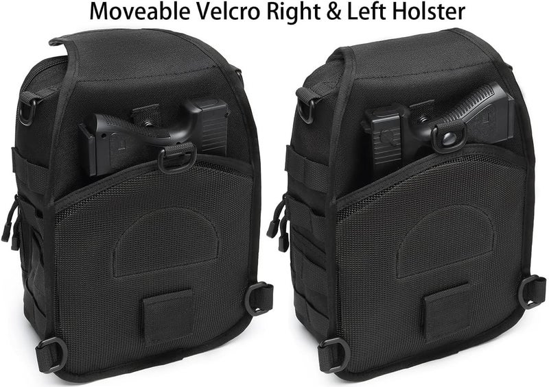 ATBP Small Tactical Holster Sling Backpack Accessories Shoulder Pouch Water Bottle & Radio Holder Crossbody Bag for Men - Image 3